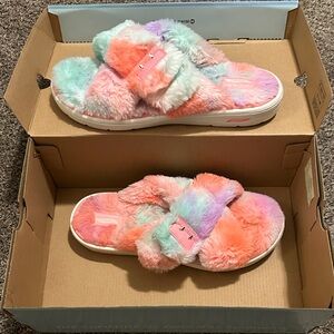 Skechers Multicolor Fuzzy Flats